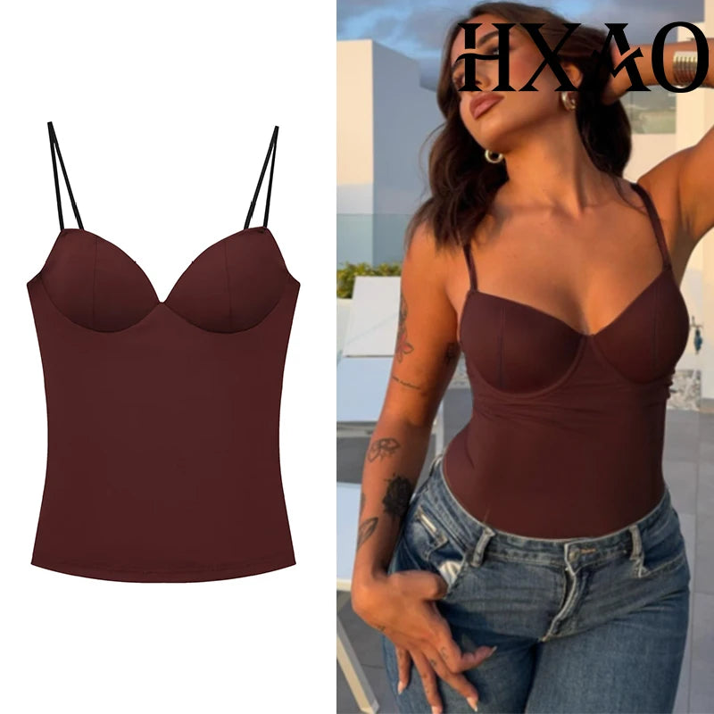 HXAO Corset Crop Top