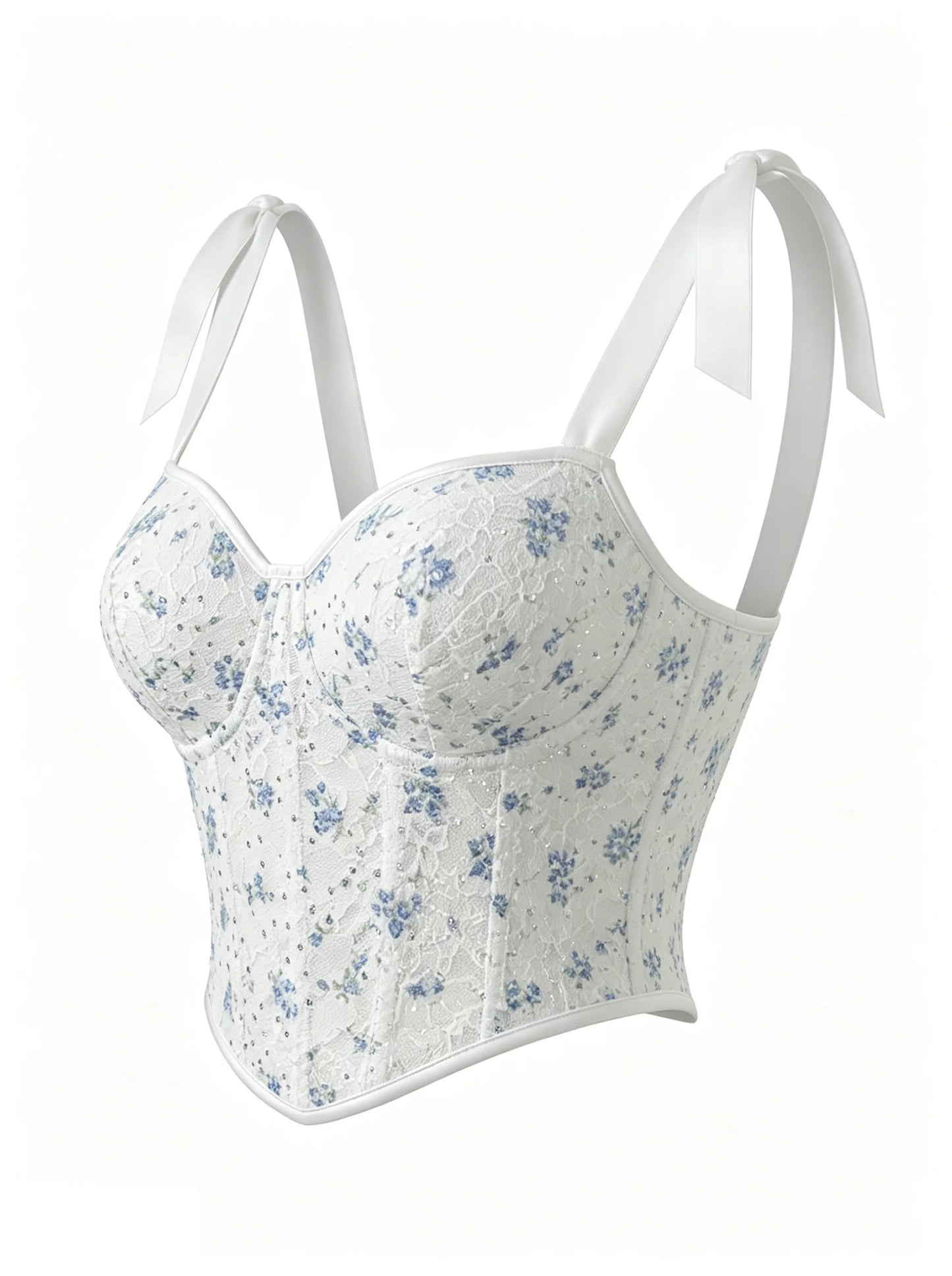 French floral lace Corset