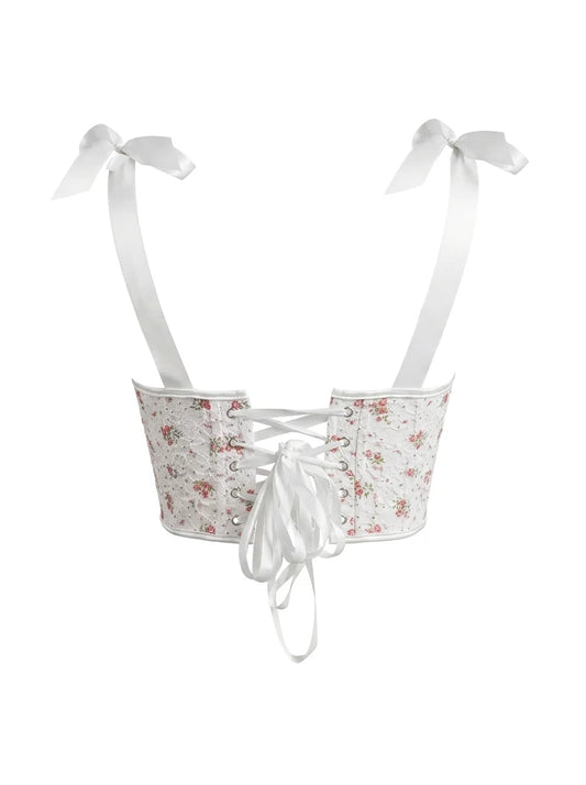 French floral lace Corset