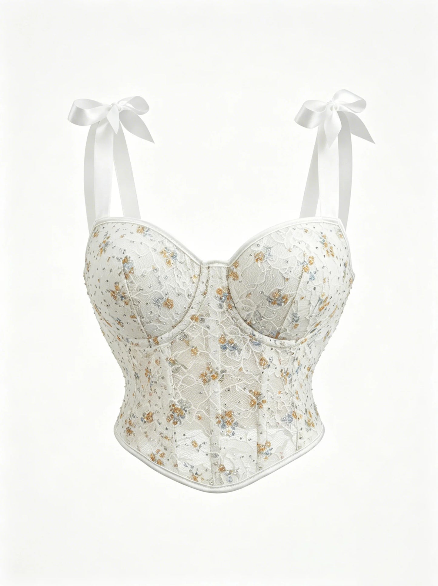 French floral lace Corset