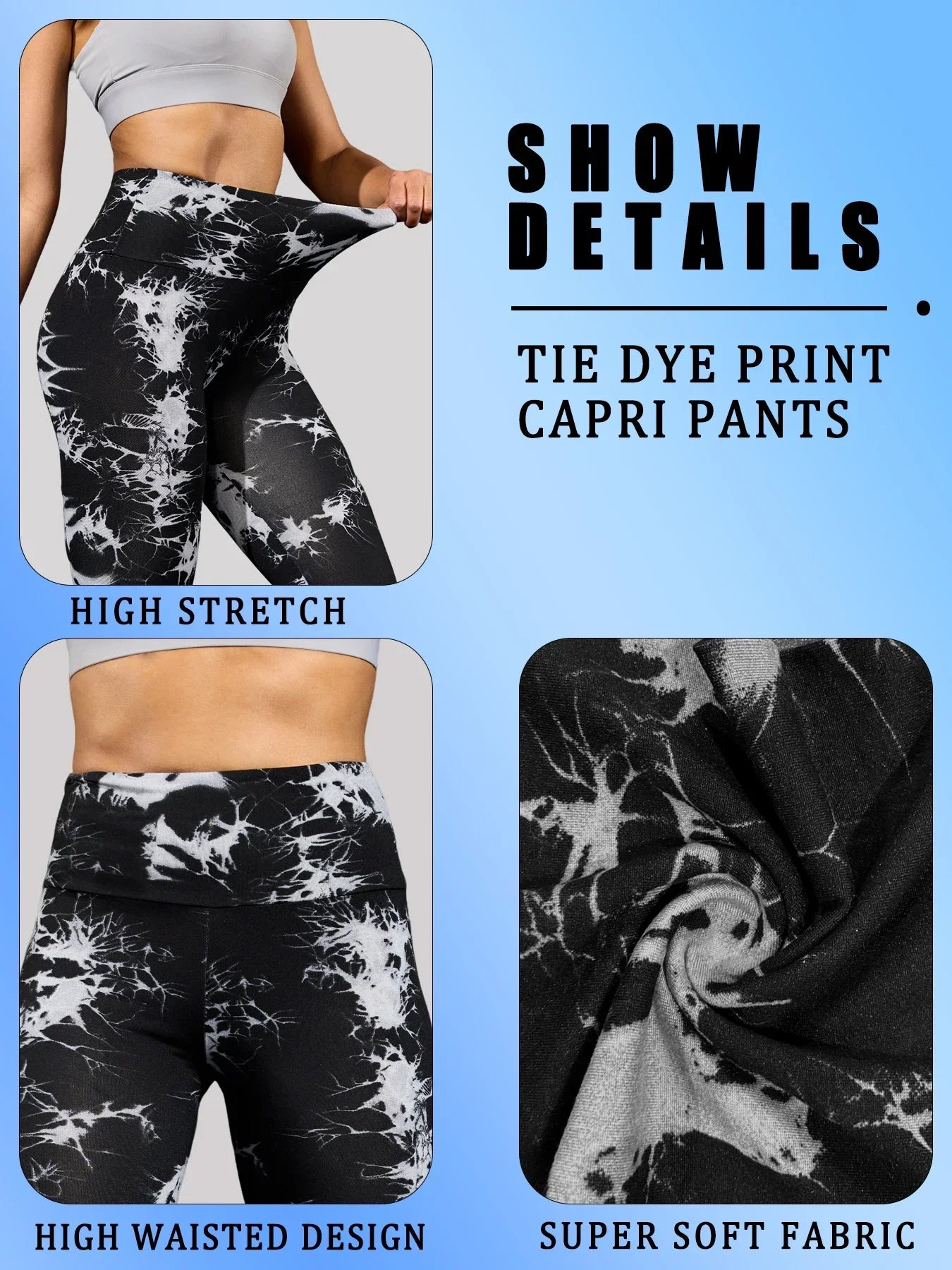 High Waisted Tie Dye Leggings